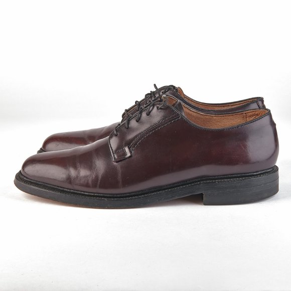 O'Sullivan Men's Burgundy Oxblood Leather Derby PTB Dress Shoes Size 10 C - Picture 4 of 8